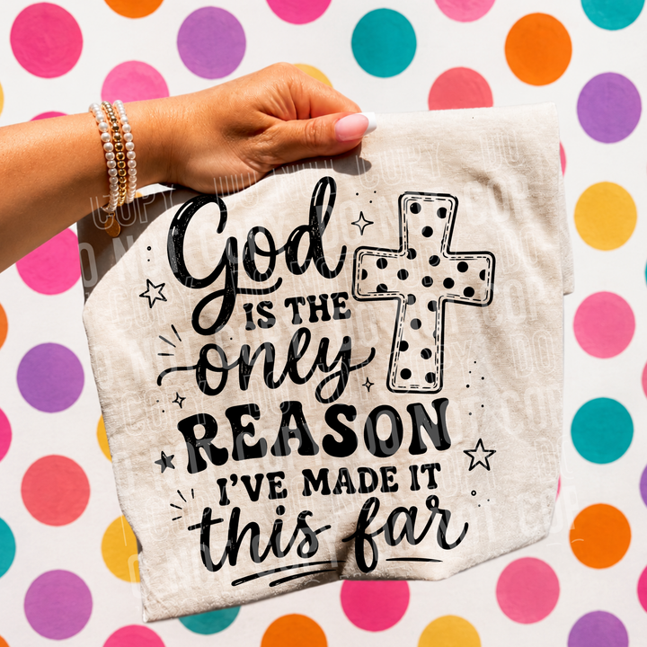 GOD IS THE ONLY REASON mockup