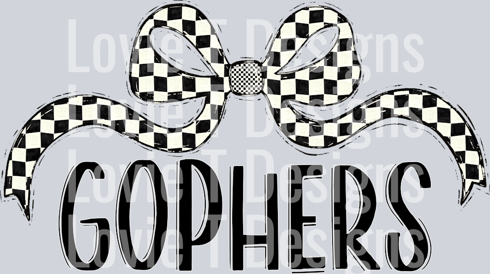 GOPHERS CHECKER WIDE BOW