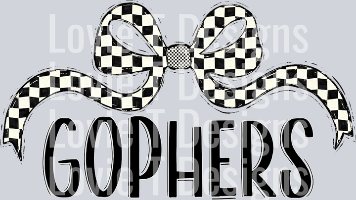 GOPHERS CHECKER WIDE BOW