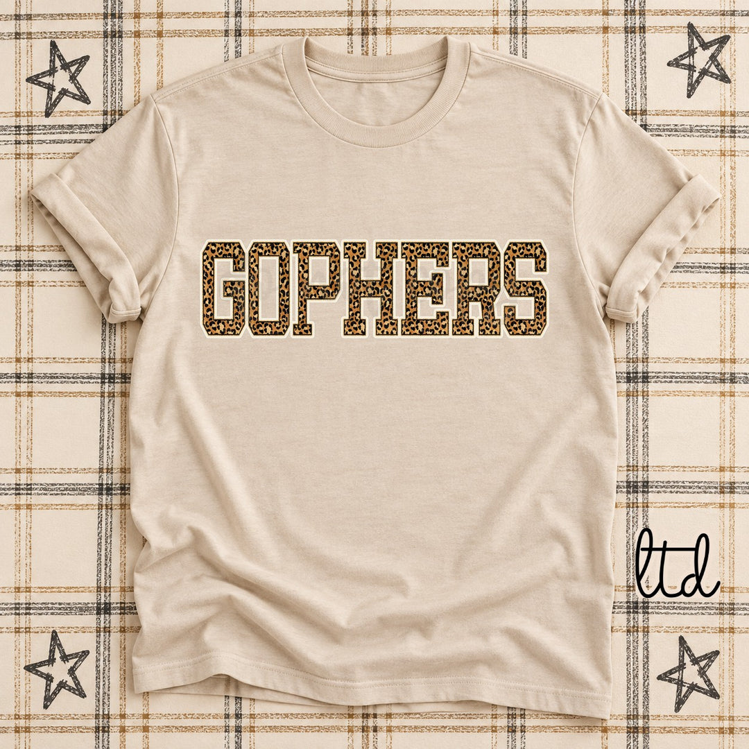 Gophers Dark Leopard Mascots DTF transfer mockup