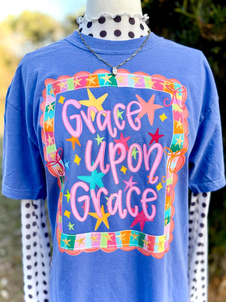 Grace Upon Grace Faith DTF transfer design