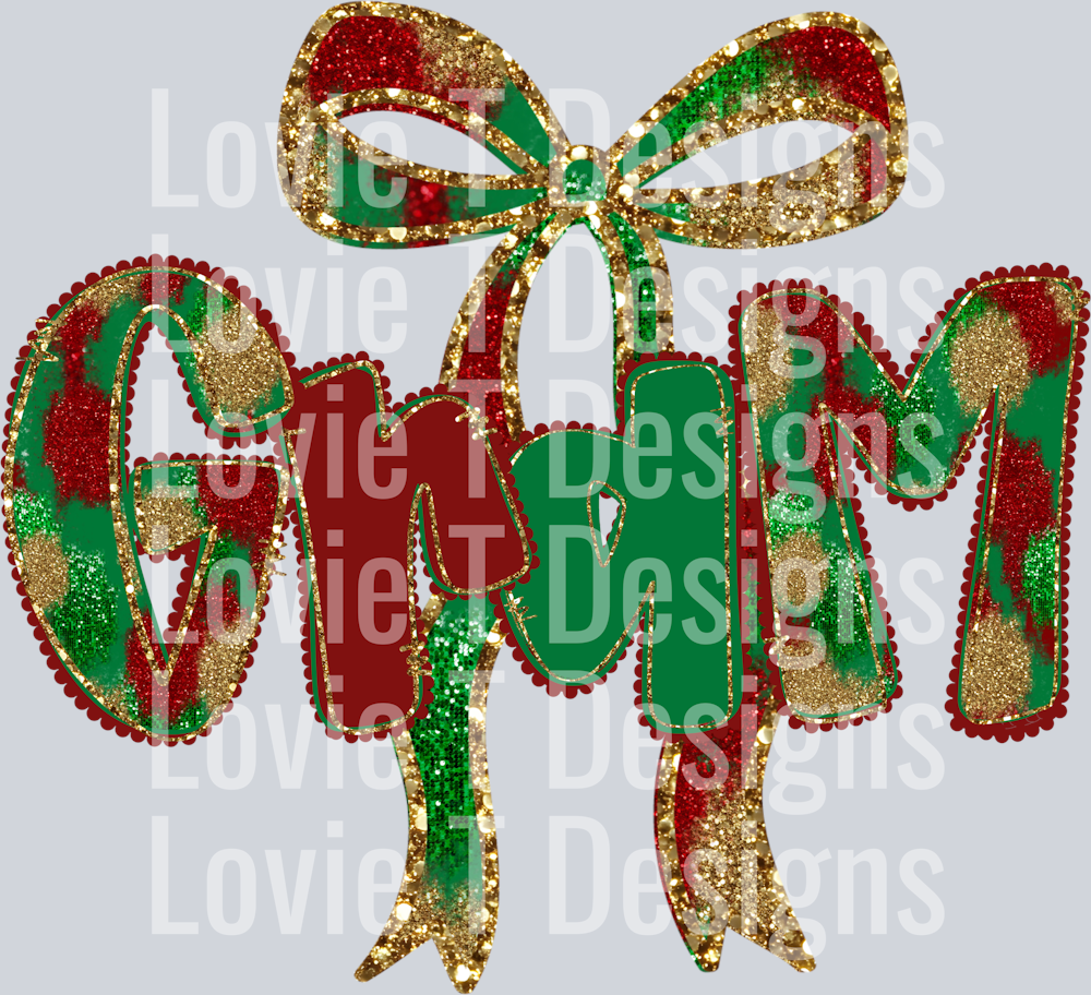 gram Christmas bow