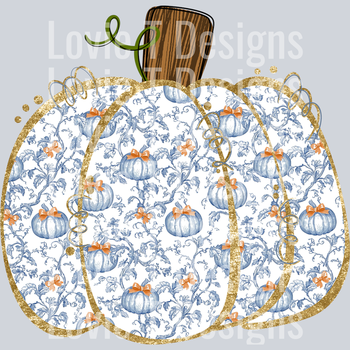 Grand Pumpkin No Bow – DTF Transfer – product image