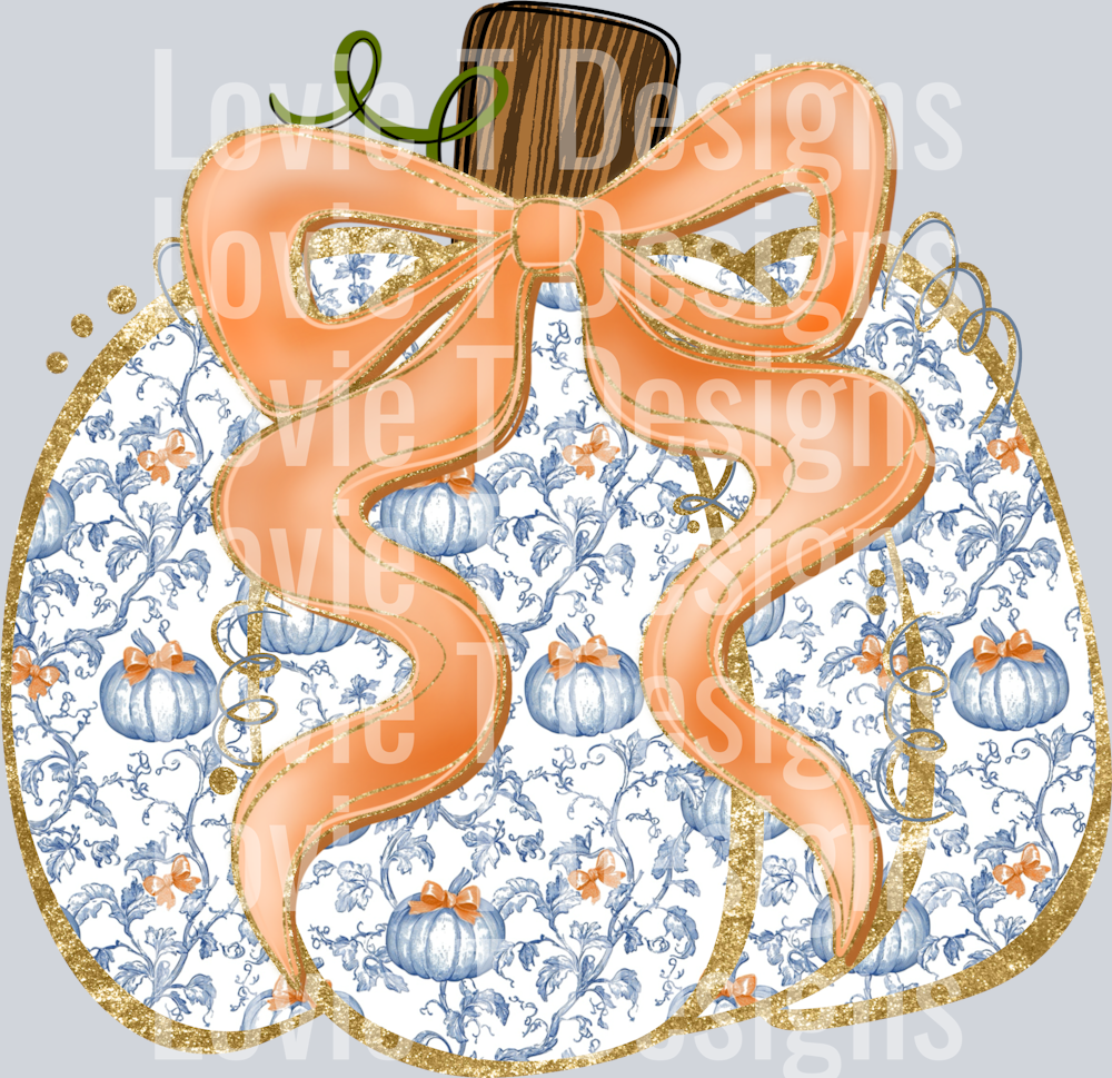 Grand pumpkin with bow