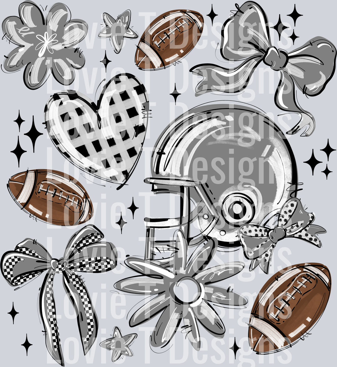 GRAY PLAY BALL FOOTBALL COLLAGE