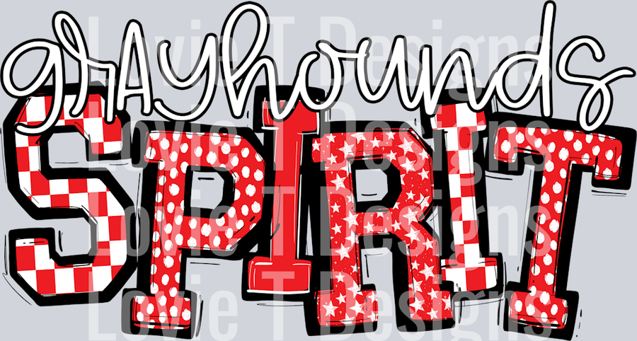 GRAYHOUNDS SO SPORTY SPIRIT RED