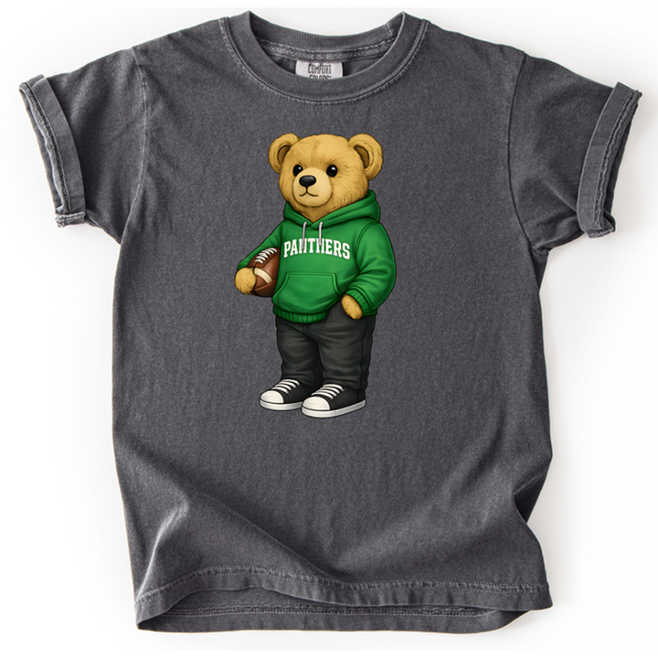 Green Hoodie Bear Panthers – DTF Transfer – product image
