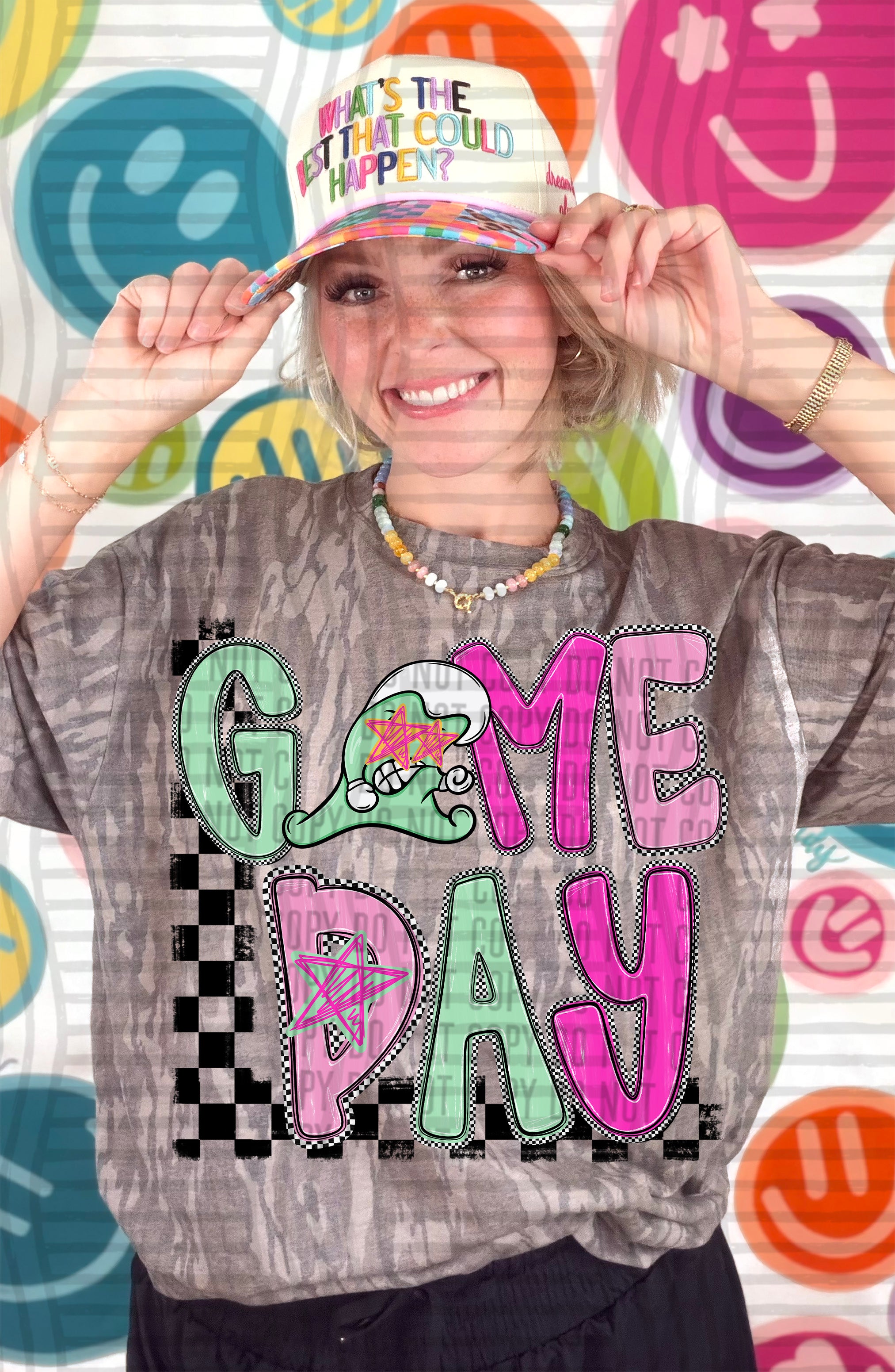 Game Day Starry Eyes Greenwave design