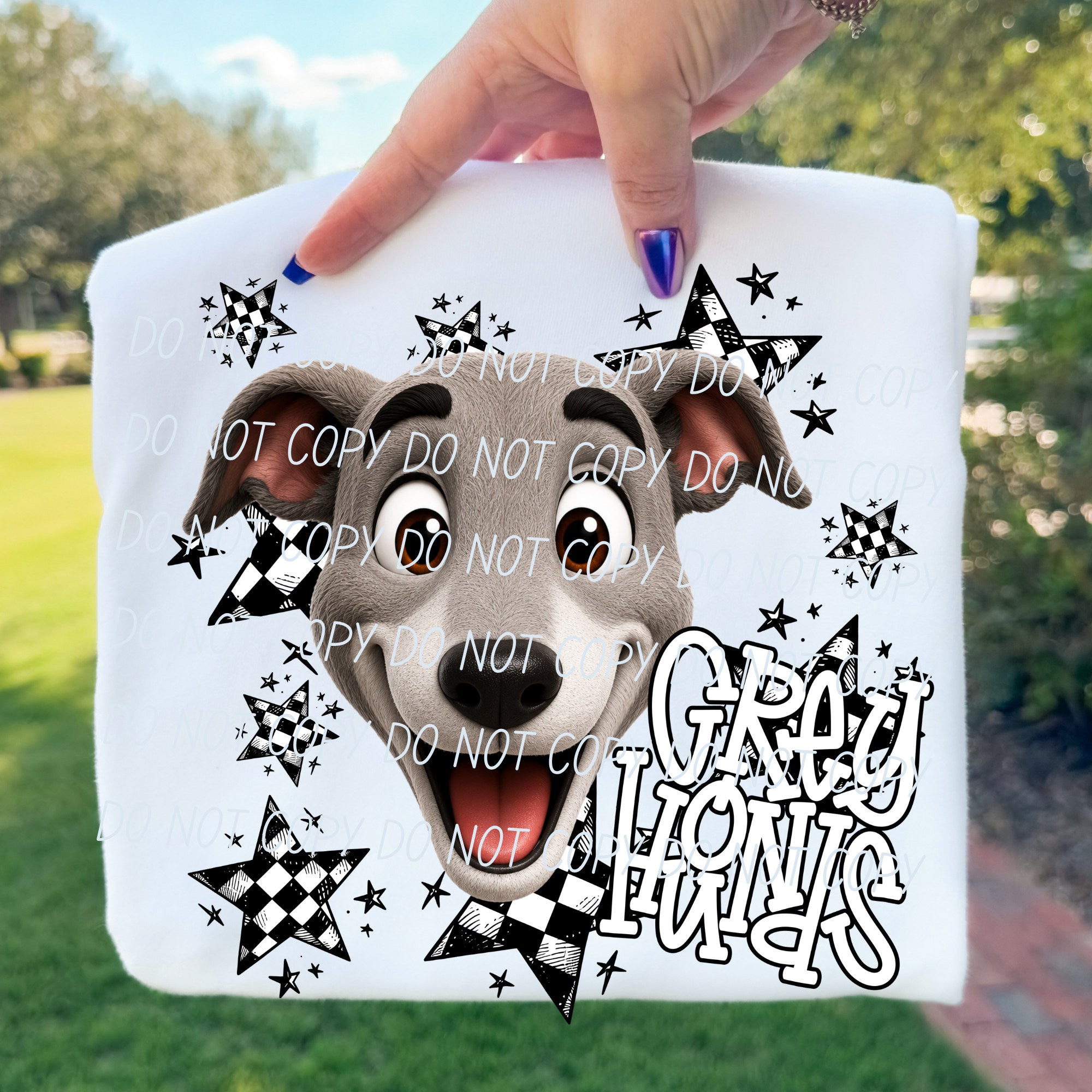Big Mascot Energy GREYHOUNDS design