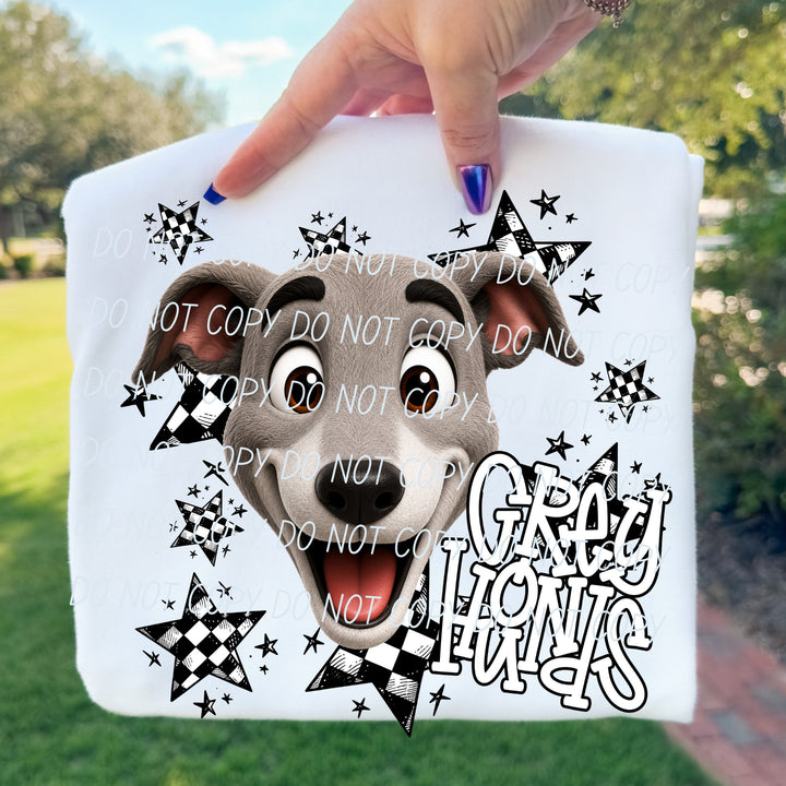 Greyhounds Big Mascot Energy mascot DTF transfer