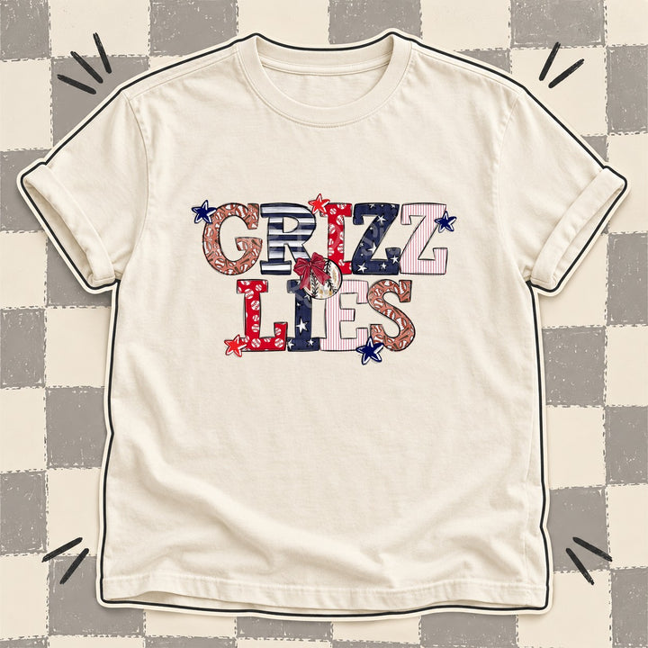 Grizzlies Mixed Doodle Baseball Mascots – Ballpark Classic DTF transfer mockup