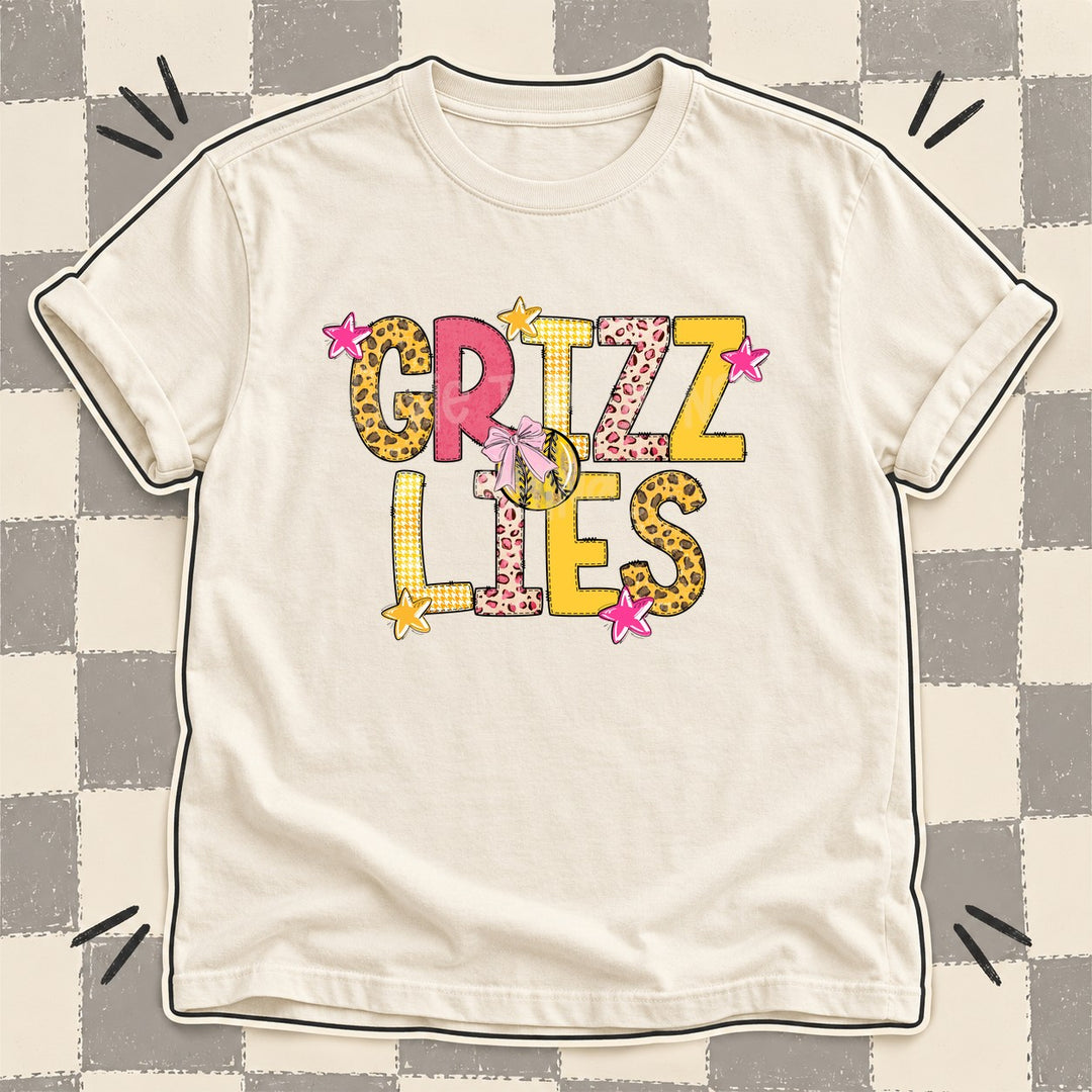 Grizzlies Mixed Doodle Softball Mascots – Sunshine Leopard DTF transfer mockup
