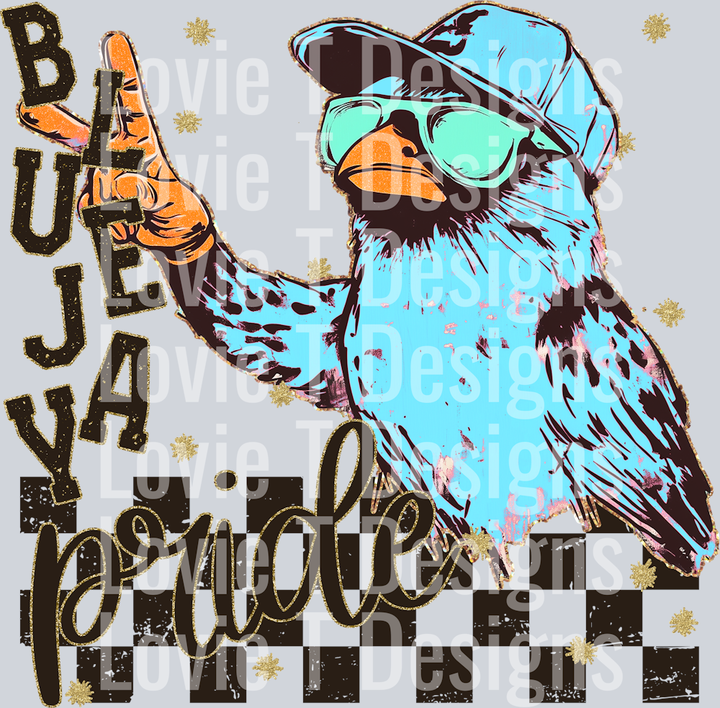 GRUNGE MASCOTS BLUEJAY