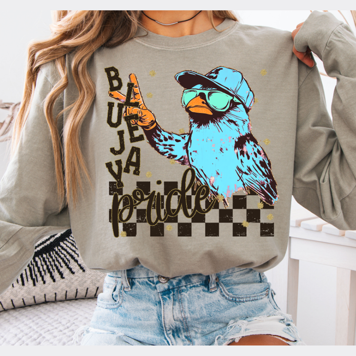 Grunge Mascots Bluejay – DTF Transfer – product image