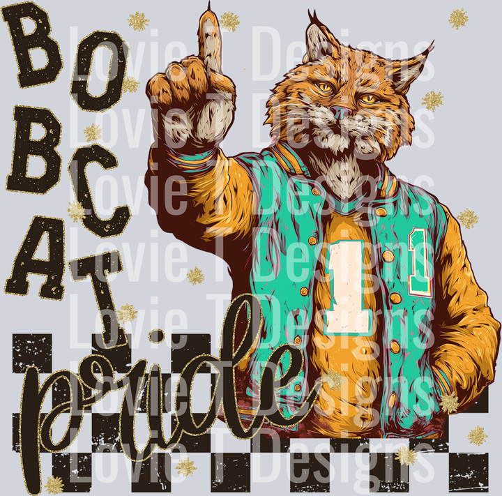 GRUNGE MASCOTS BOBCAT 2