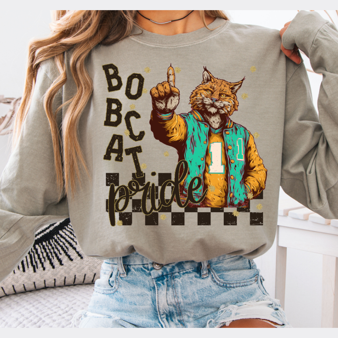Grunge Mascots Bobcat Pride – DTF Transfer – product image