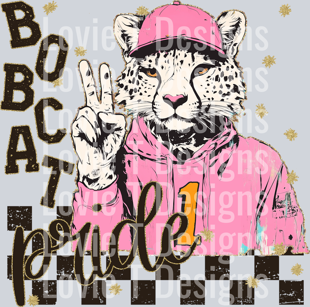 GRUNGE MASCOTS BOBCAT