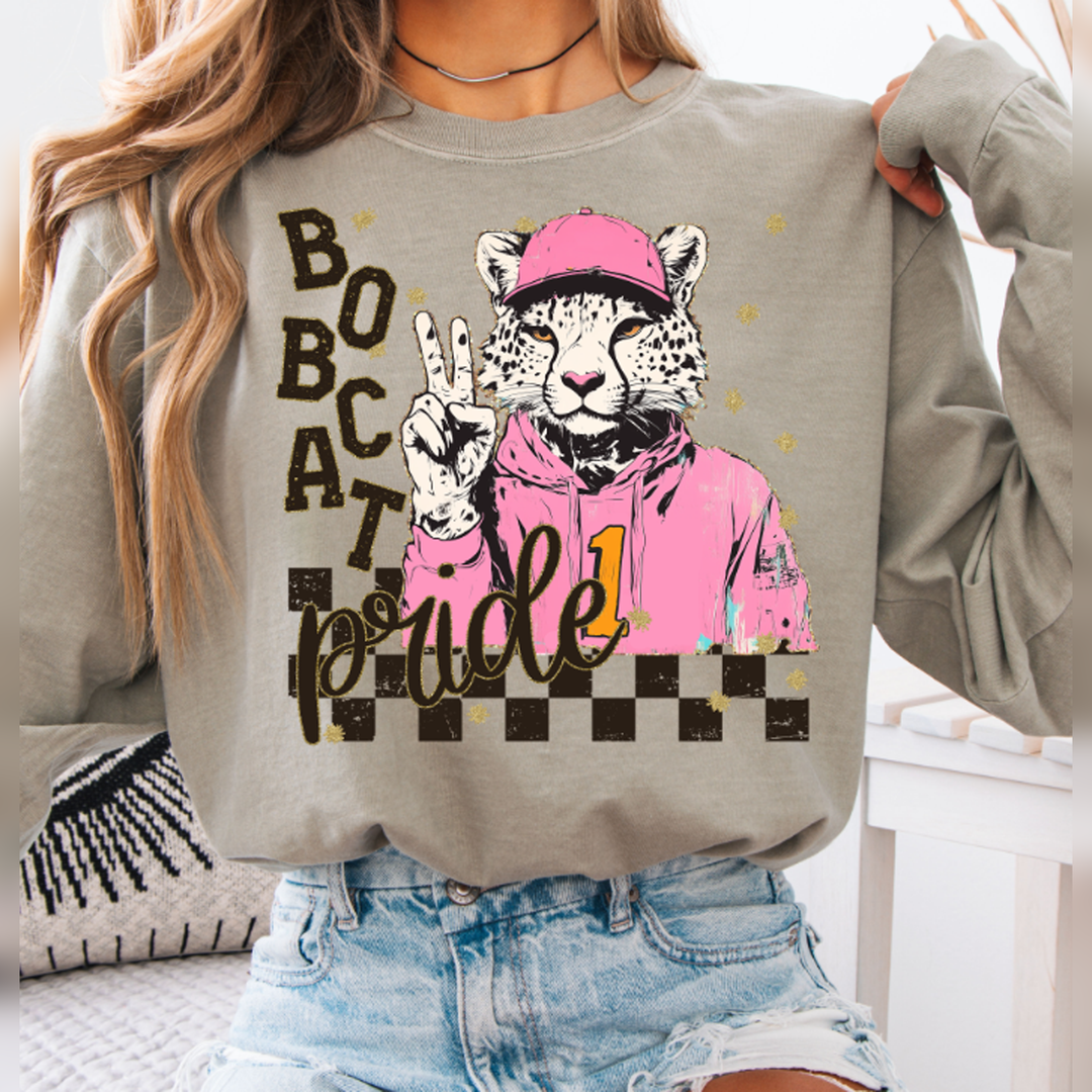 Grunge Mascots Bobcat – DTF Transfer – product image
