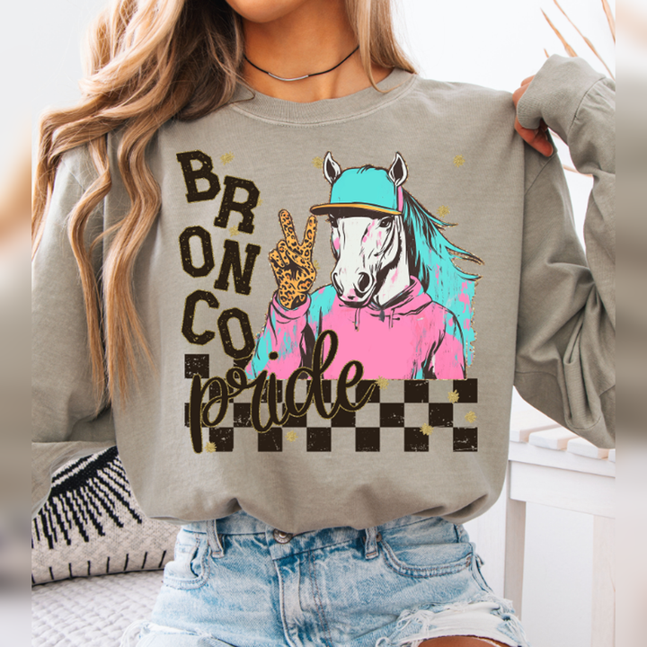 Grunge Mascots Bronco – DTF Transfer – product image