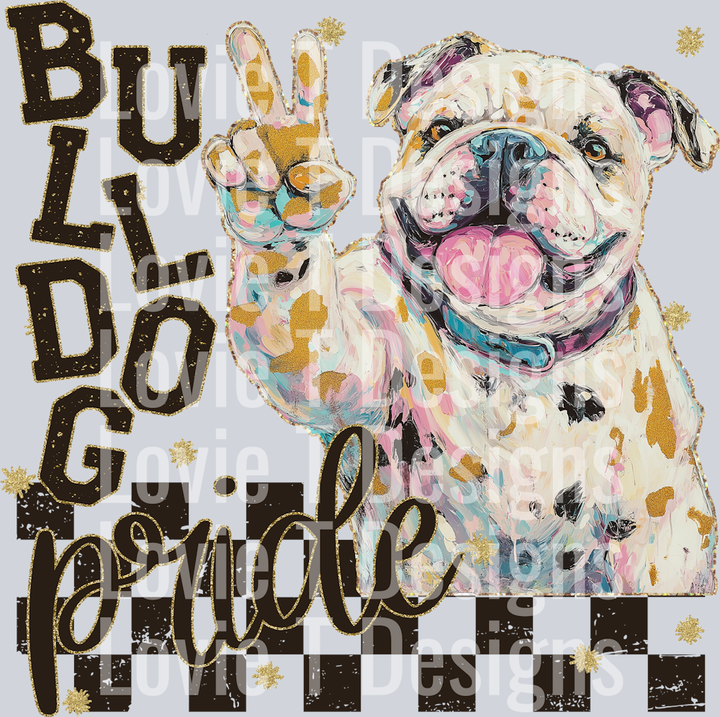 GRUNGE MASCOTS BULLDOG