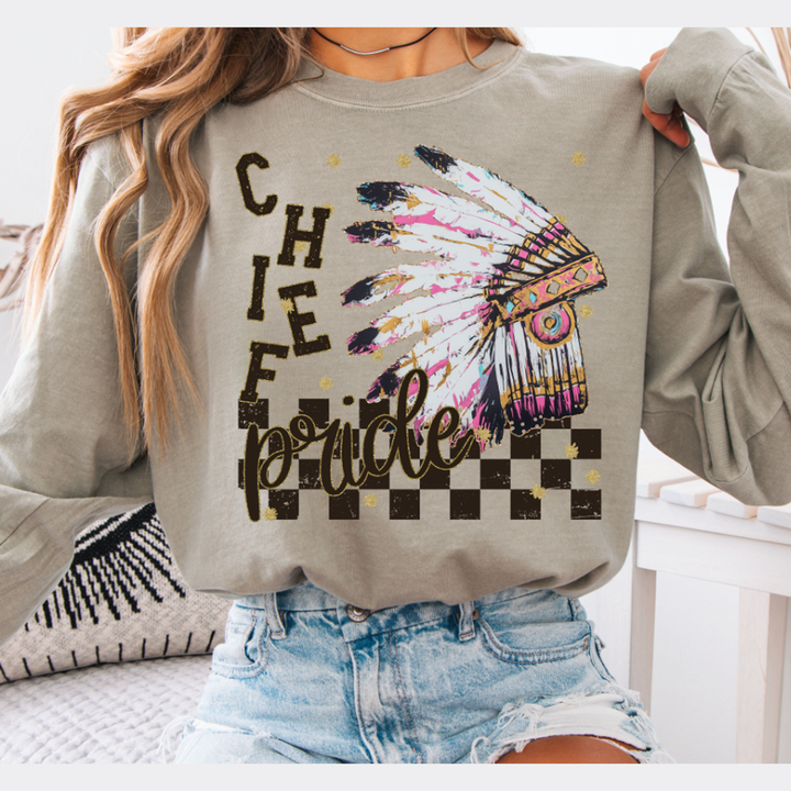 Grunge Mascots Chief – DTF Transfer – product image