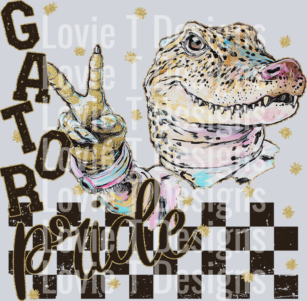 GRUNGE MASCOTS GATOR
