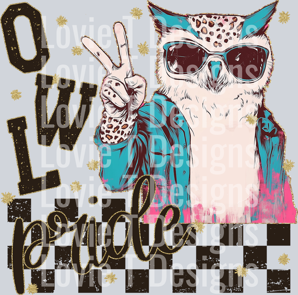 GRUNGE MASCOTS OWL