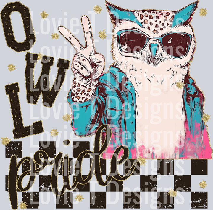 GRUNGE MASCOTS OWL