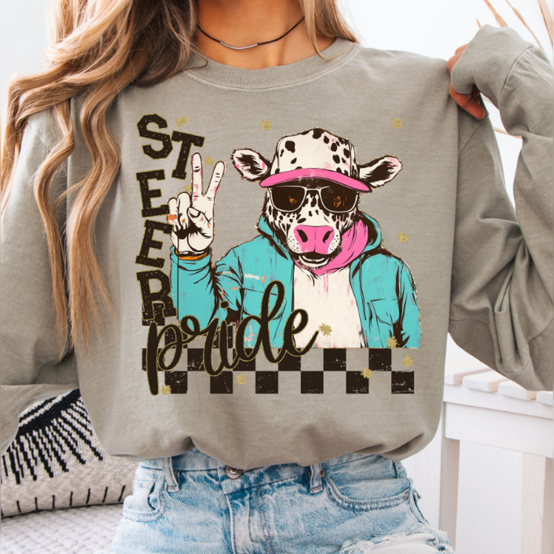 Grunge Mascots Steer – DTF Transfer – product image