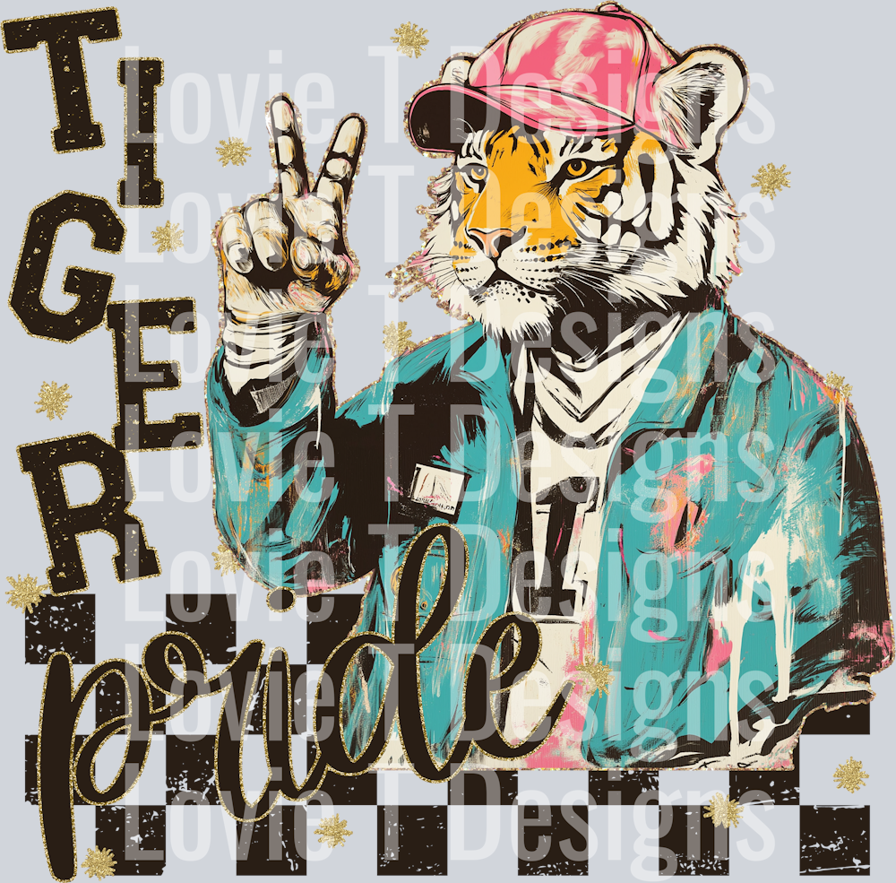 GRUNGE MASCOTS TIGER