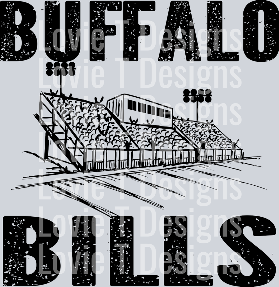 GRUNGE STADIUM BUFFLO BILLS