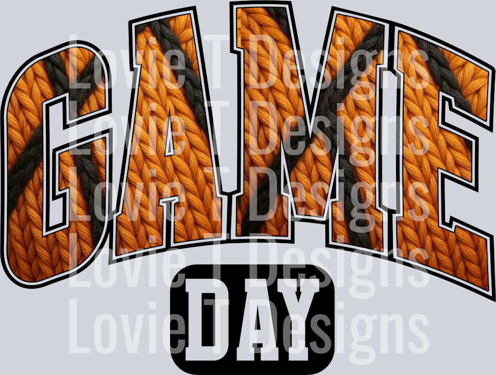 Game Day Faux Basketball Yarn