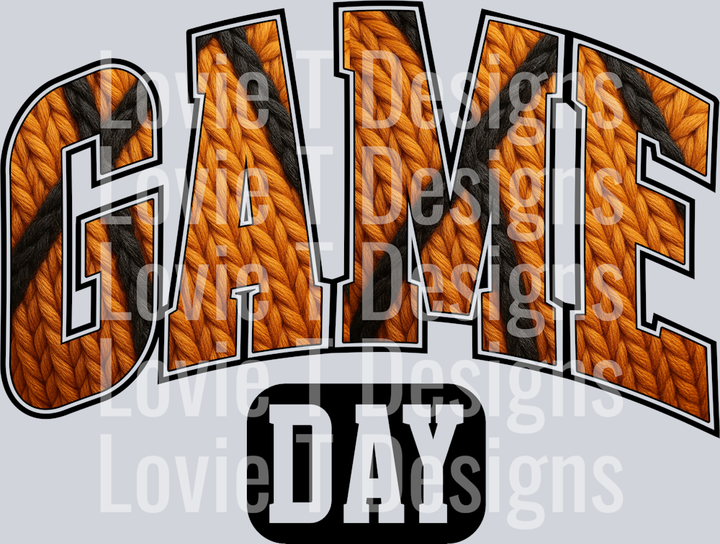 Game Day Faux Basketball Yarn