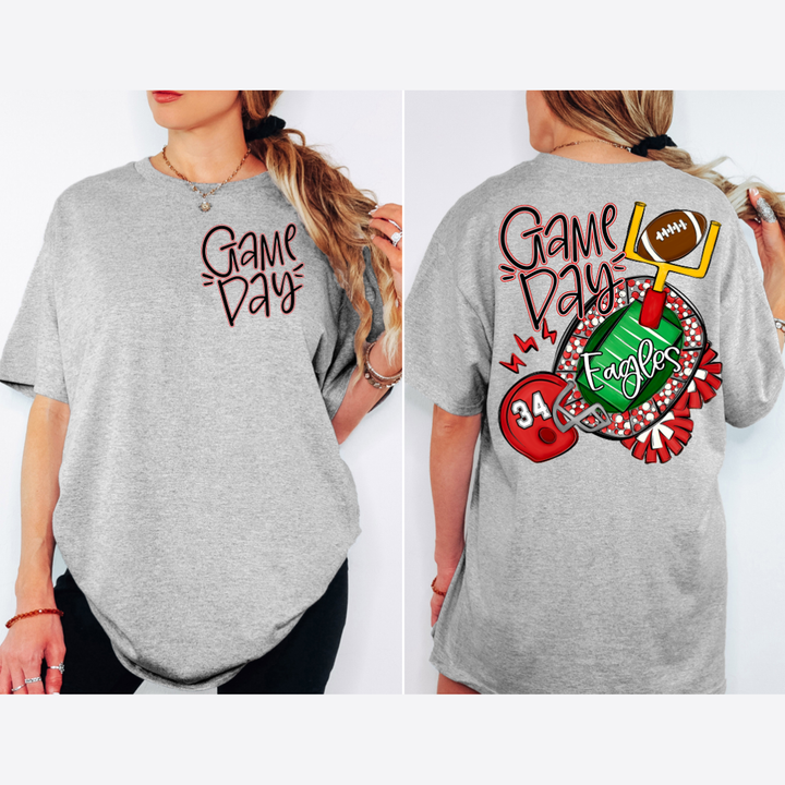 Game Day Red Football Stadium – DTF Transfer – product image