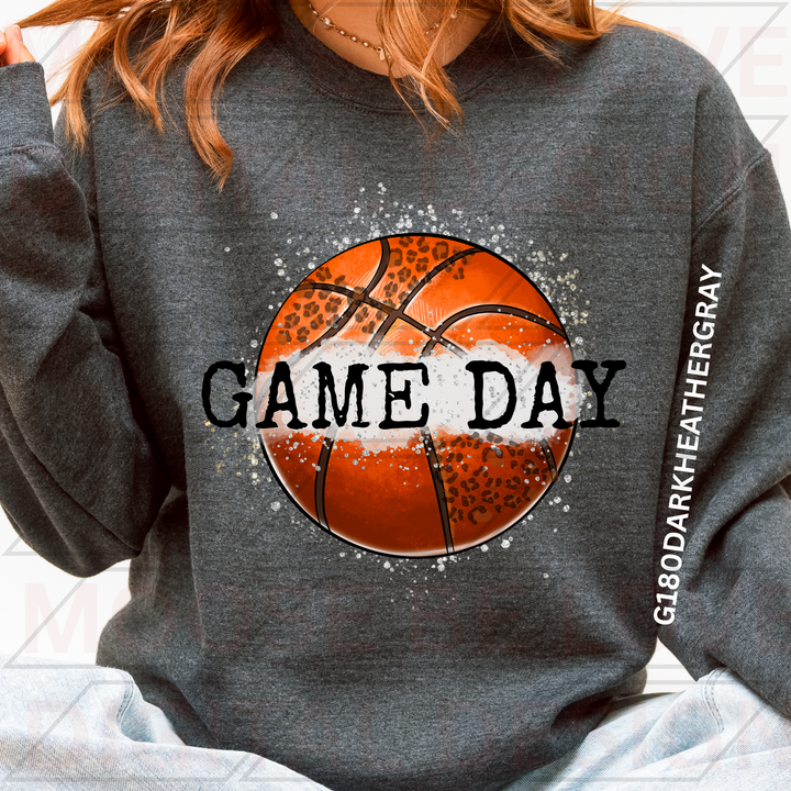GAME DAY LEOPARD PRINT SPARKLE BASKETBALL