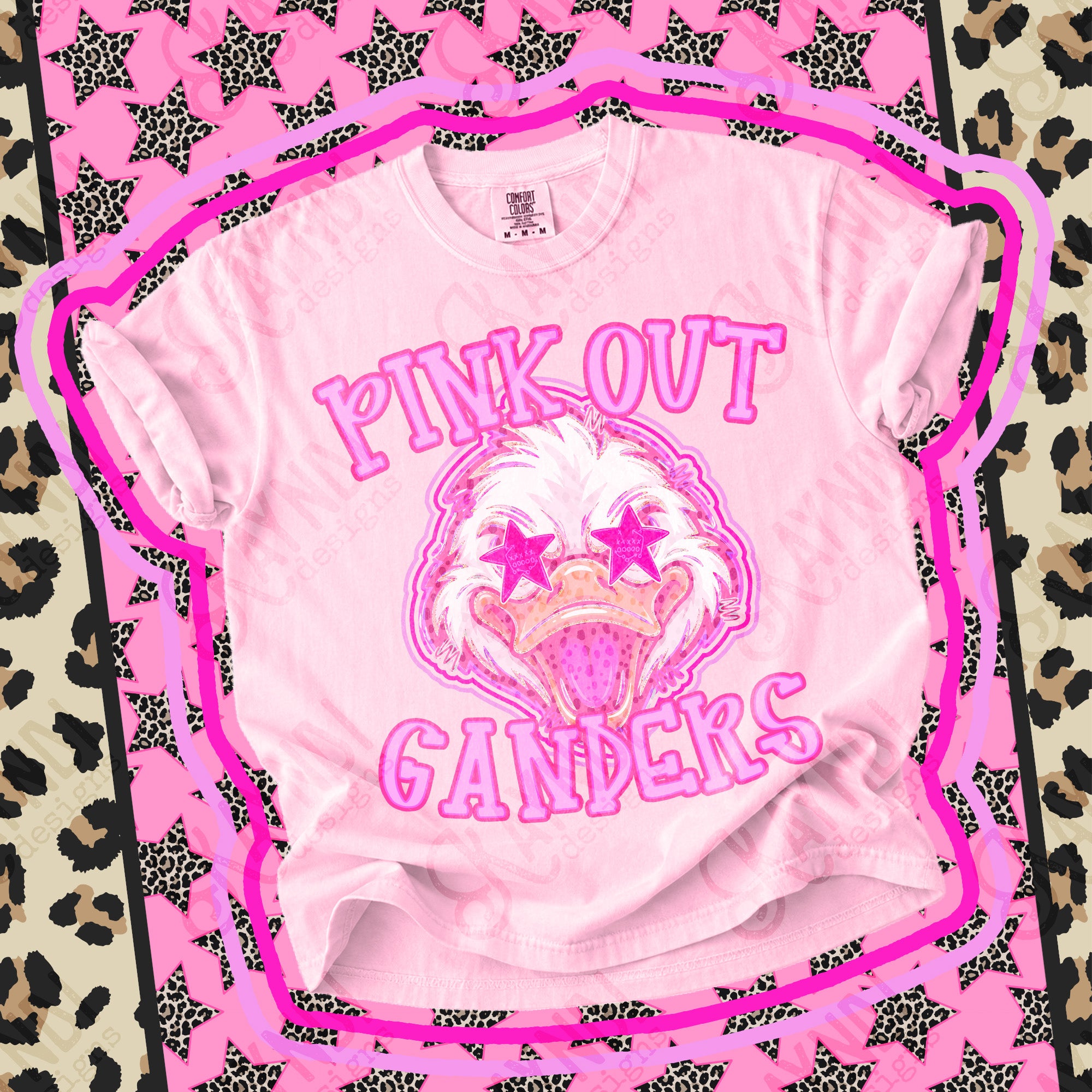 Pink Out Mascots Ganders mockup
