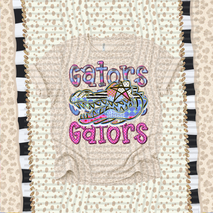 Gators Dolly Doodle mascot DTF transfer