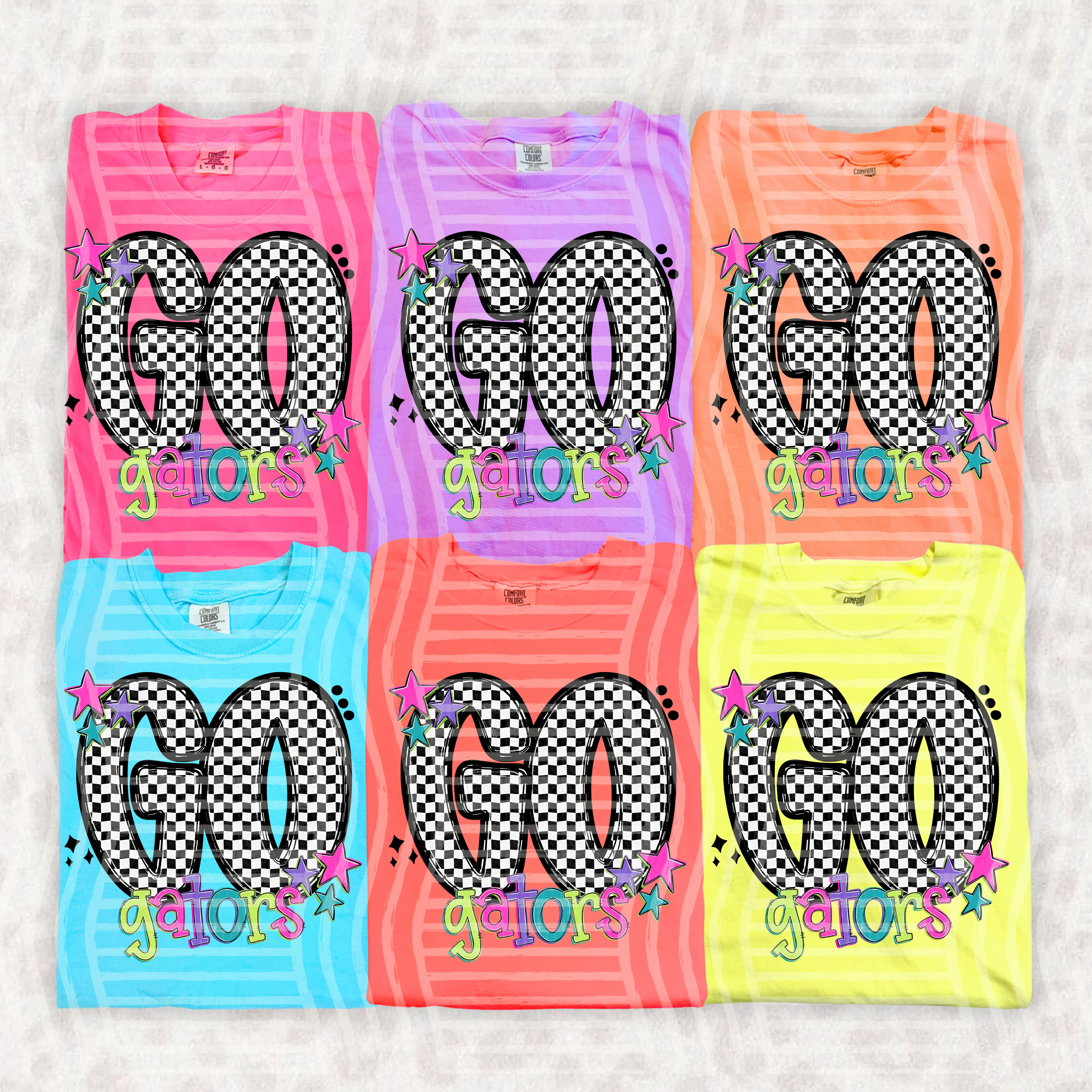 Go Checker Neons Mascots Gators design
