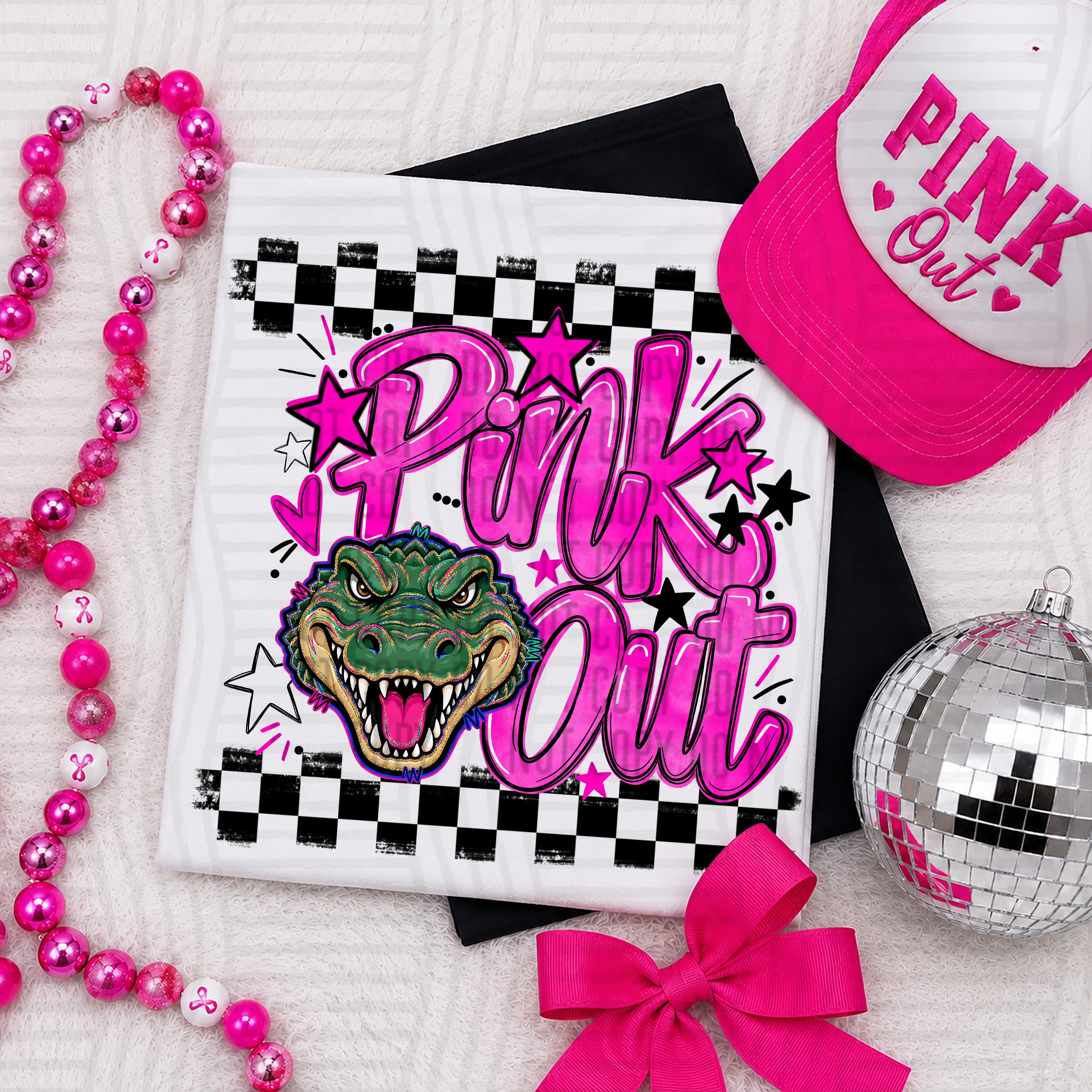 Pink Out Mascots CC Gators design