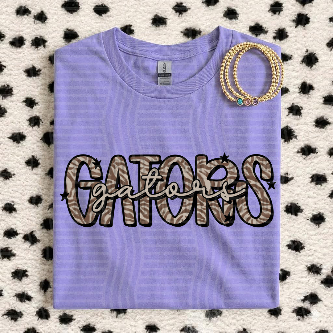 Gators Zebra Mascots DTF transfer