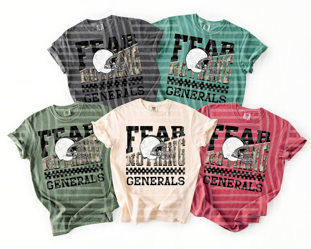Generals Fear Nothing mascot DTF transfer