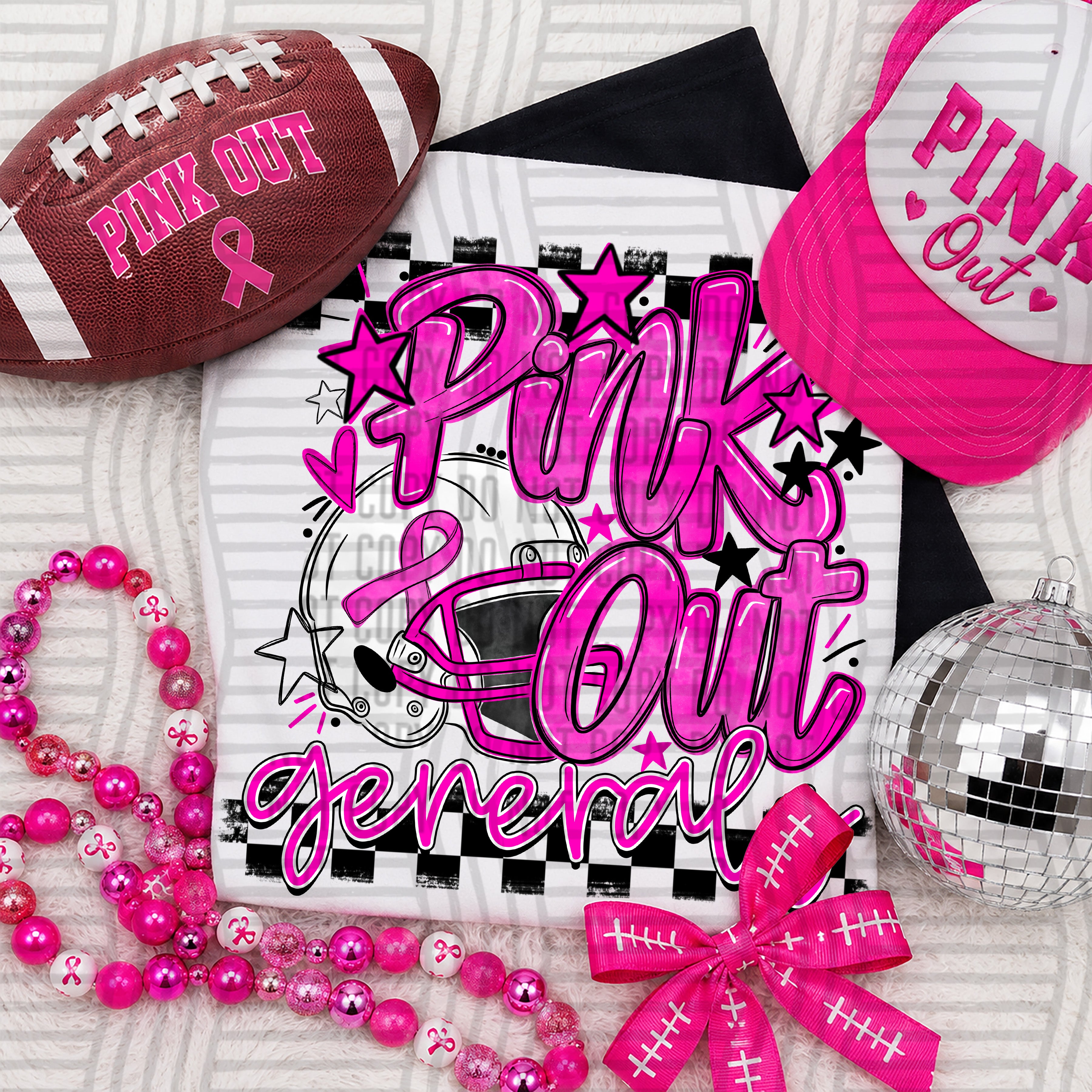 Pink Out Helmet Generals design