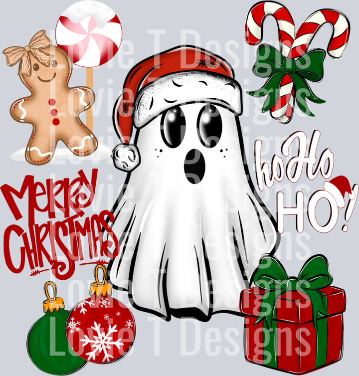 Ghostly Christmas Collage