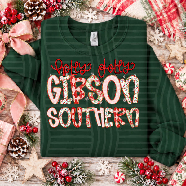 Holly Jolly Confetti Mascots Gibson Southern design