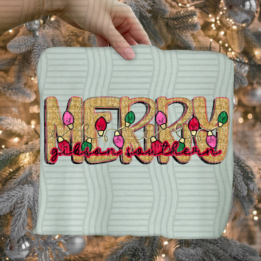 Gibson Southern Merry Lights Mascots DTF transfer