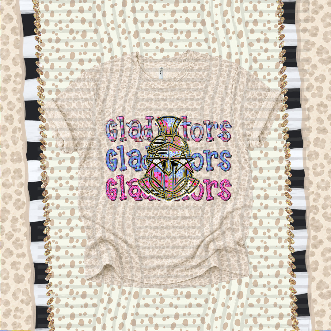Gladiators Dolly Doodle mascot DTF transfer