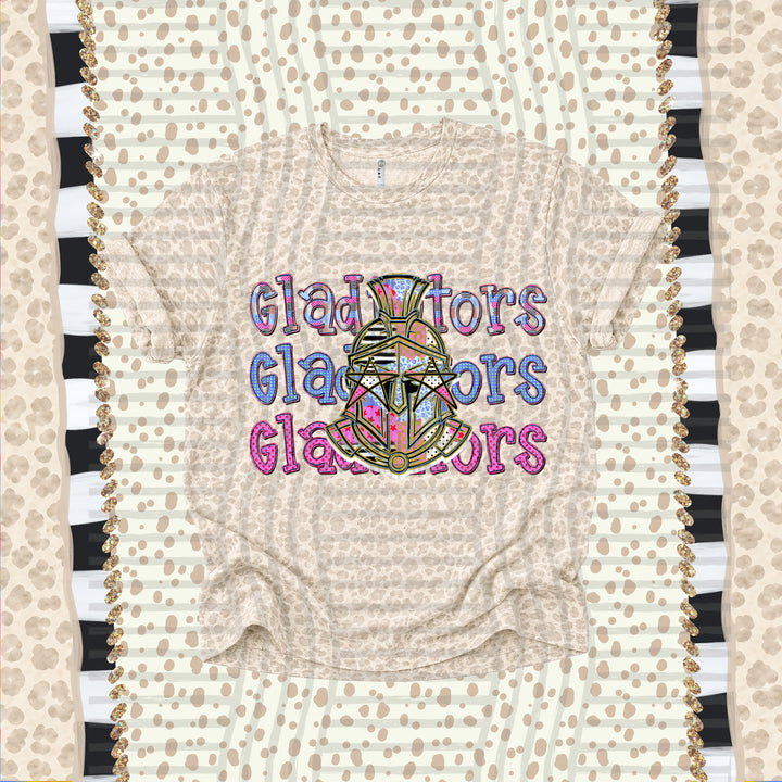 Gladiators Dolly Doodle mascot DTF transfer