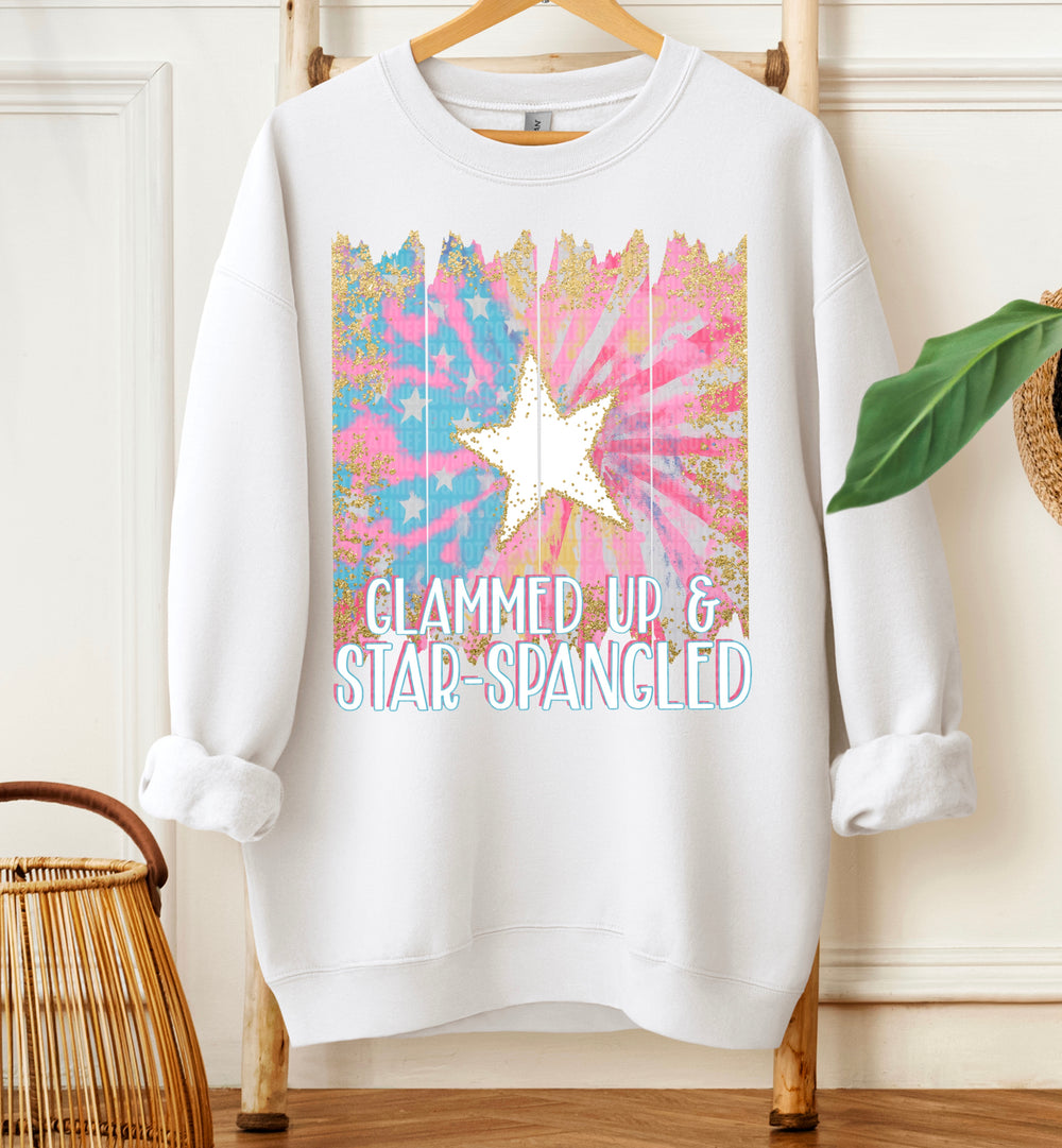 Glammed Up Star Spangled DTF transfer design – image 1