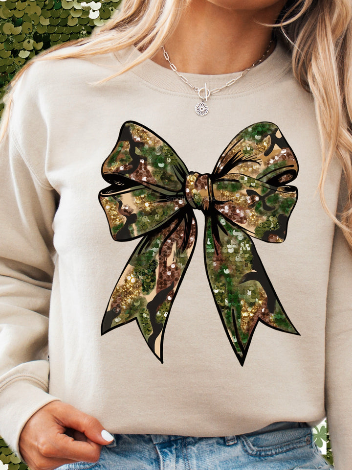 GLITTER CAMO BOW