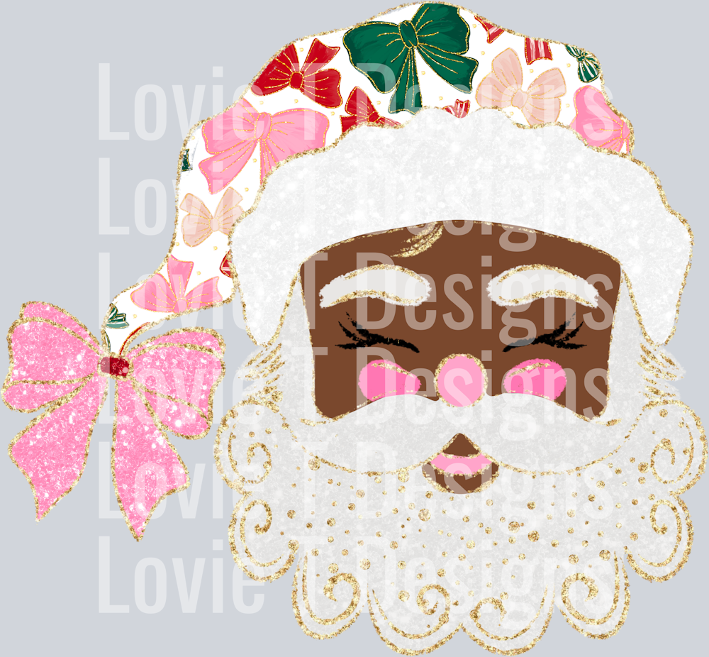 Glittered Up Santa Dark Tone